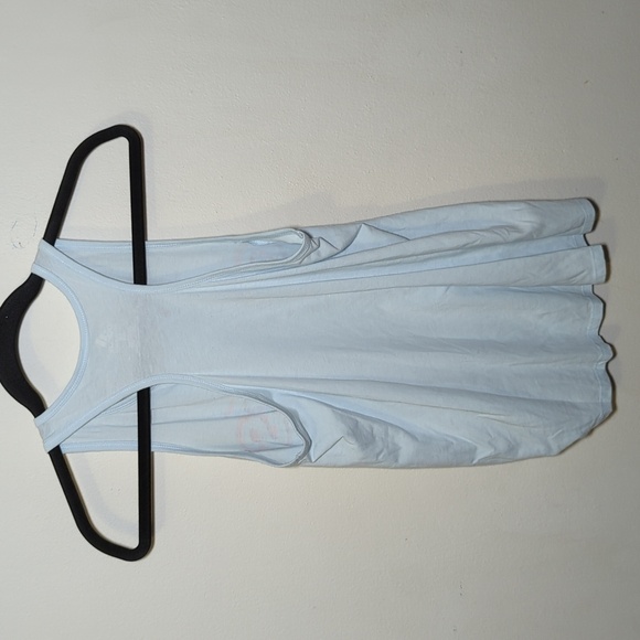 Adidas Blue Logo Racerback Tank Top with Knotted Waist Girls Size L 14 - Picture 3 of 3